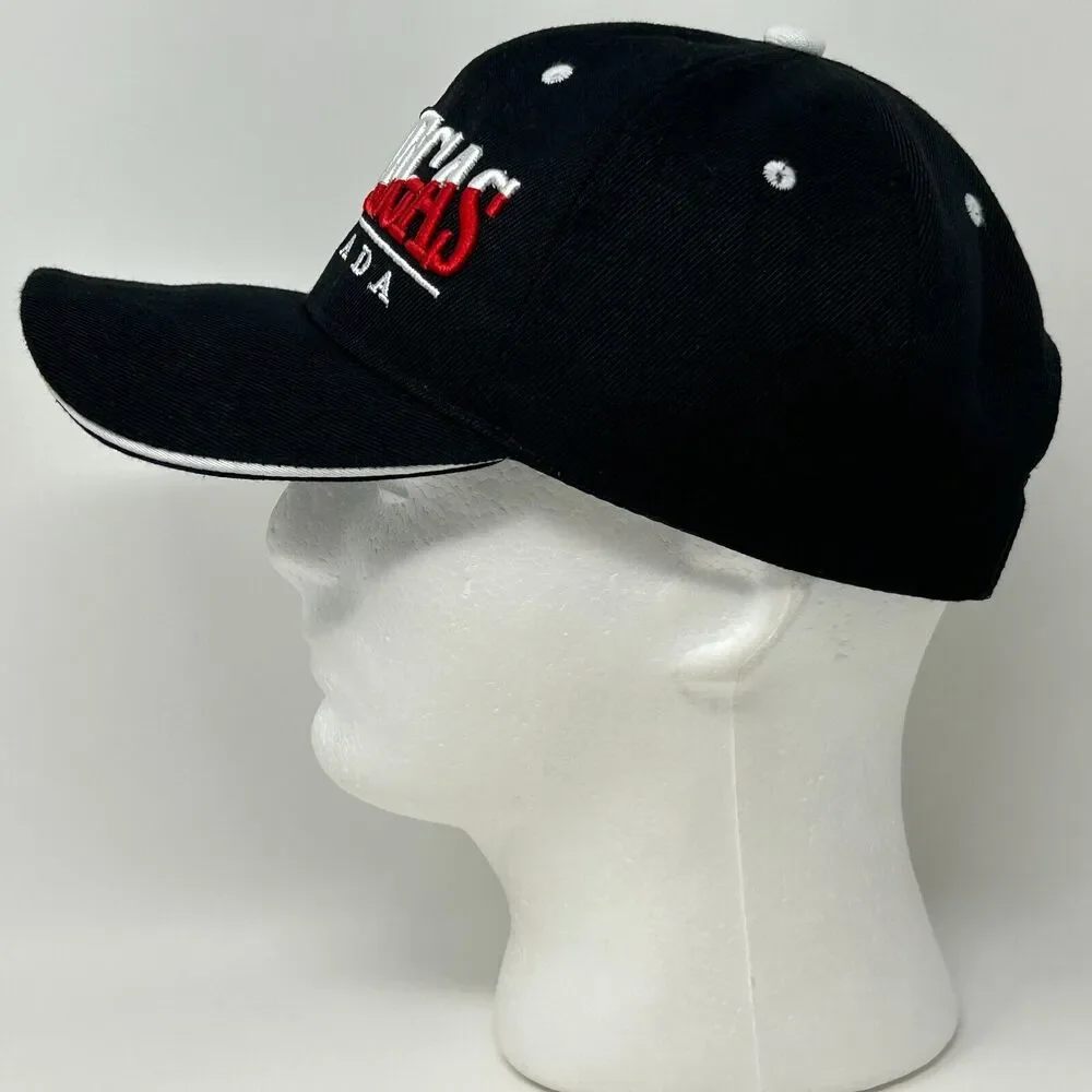 Las Vegas Nevada Hat Baseball Cap Black Casino Gambling Travel Tourist Strapback